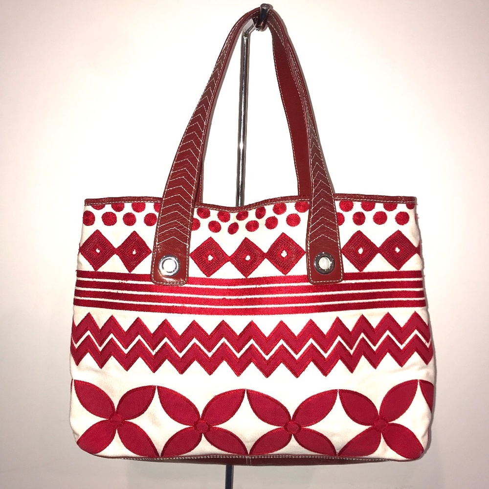 Chico's Embroidered Tote